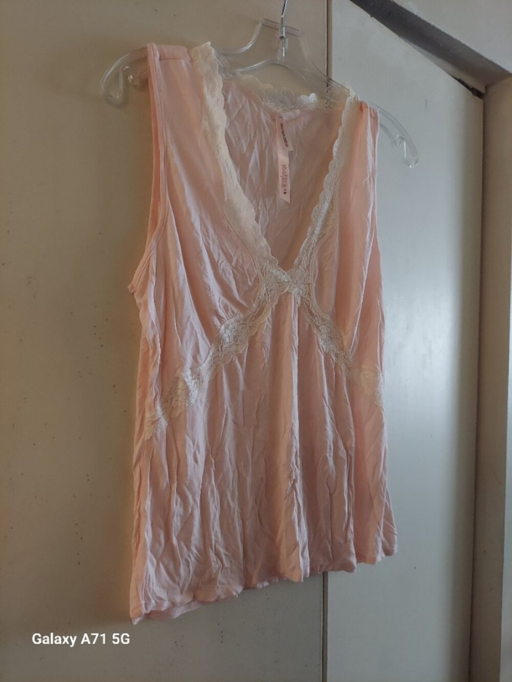 Polo Jeans Company Peach Camisole Top W/ Lace detailing
